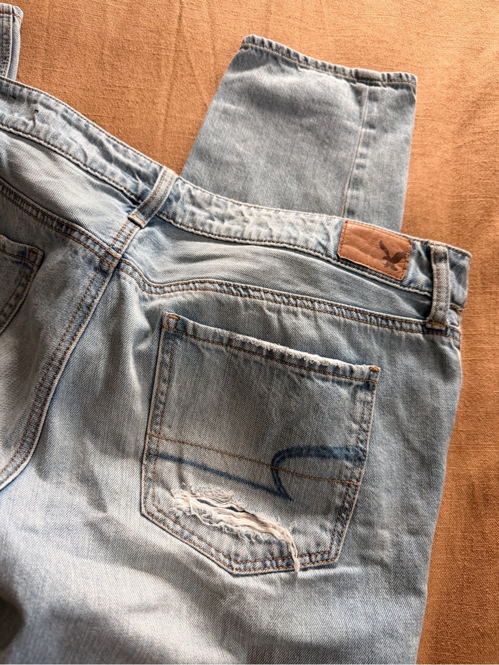 American Eagle Outfitters - Light Wash Distressed “Tomgirl” Jeans - Picture 3 of 8